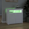 Weißes Panaghia Sideboard mit LED-Beleuchtung 80x35x75cm