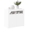 Weißes Panaghia Sideboard mit LED-Beleuchtung 80x35x75cm