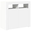 Weißes Panaghia Sideboard mit LED-Beleuchtung 80x35x75cm