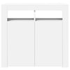 Weißes Panaghia Sideboard mit LED-Beleuchtung 80x35x75cm