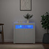 Weißes Panaghia Sideboard mit LED-Beleuchtung 80x35x75cm