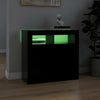 Schwarze Kommode mit LED-Beleuchtung Panaghia 80x35x75cm