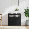 Schwarze Kommode mit LED-Beleuchtung Panaghia 80x35x75cm