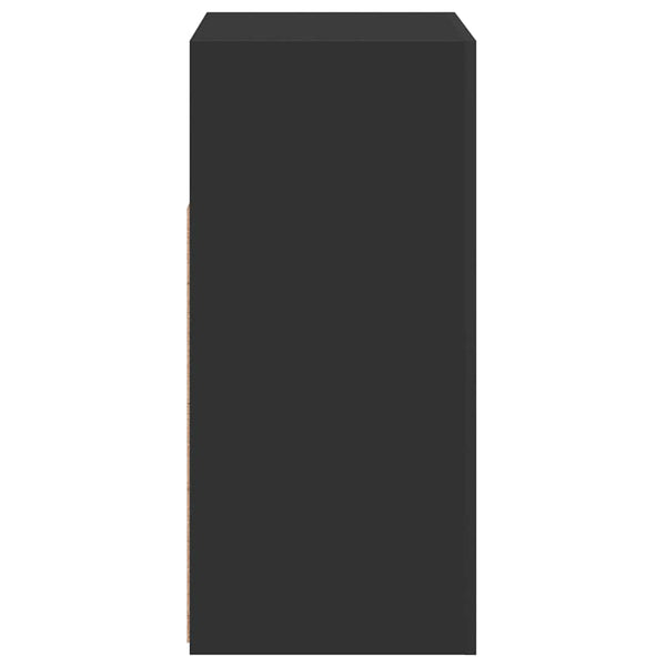 Schwarze Kommode mit LED-Beleuchtung Panaghia 80x35x75cm