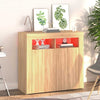 Kommode Sonoma-Eiche mit LED-Beleuchtung Panaghia 80x35x75cm