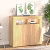 Kommode Sonoma-Eiche mit LED-Beleuchtung Panaghia 80x35x75cm
