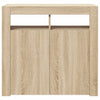 Kommode Sonoma-Eiche mit LED-Beleuchtung Panaghia 80x35x75cm
