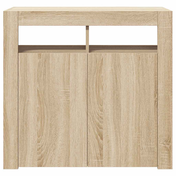 Kommode Sonoma-Eiche mit LED-Beleuchtung Panaghia 80x35x75cm