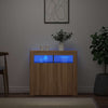 Kommode Sonoma-Eiche mit LED-Beleuchtung Panaghia 80x35x75cm