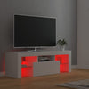 Valkoinen tv-taso led-valoilla Lupeanu 120x35x40cm