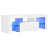 Valkoinen tv-taso led-valoilla Lupeanu 120x35x40cm