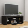 Schwarzer TV-Schrank mit LED-Beleuchtung Lupeanu 120x35x40cm