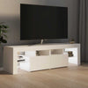 Weißes TV-Lowboard mit LED-Beleuchtung Grozdana 140x36,5x40cm