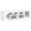 Weißes TV-Lowboard mit LED-Beleuchtung Grozdana 140x36,5x40cm