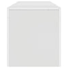 Weißes TV-Lowboard mit LED-Beleuchtung Grozdana 140x36,5x40cm