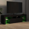 Schwarzer TV-Schrank mit LED-Beleuchtung Grozdana 140x36,5x40cm