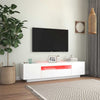 Valkoinen tv-taso led-valoilla Filantropia 160x35x40cm
