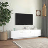 Valkoinen tv-taso led-valoilla Filantropia 160x35x40cm