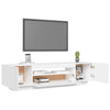 Valkoinen tv-taso led-valoilla Filantropia 160x35x40cm