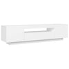 Valkoinen tv-taso led-valoilla Filantropia 160x35x40cm