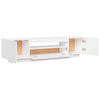 Valkoinen tv-taso led-valoilla Filantropia 160x35x40cm