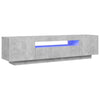 Betoninharmaa tv-taso led-valoilla Filantropia 160x35x40cm