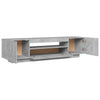 Betoninharmaa tv-taso led-valoilla Filantropia 160x35x40cm
