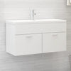 Weißer Waschbeckenunterschrank Marciano 90x38,5x46cm (Holz)