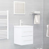 Weißer Waschbeckenunterschrank Sydnee 41x38,5x48cm (Holz)