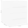 Weißer Waschbeckenunterschrank Sydnee 41x38,5x48cm (Holz)