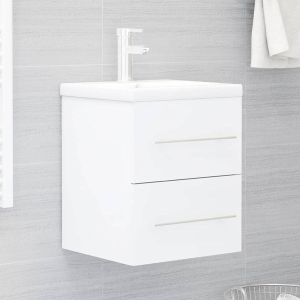 Weißer Waschbeckenunterschrank Sydnee 41x38,5x48cm (Holz)