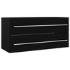 Schwarzer Waschtischunterschrank Sydnee 100x38,5x48cm (Holz)