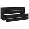 Schwarzer Waschtischunterschrank Sydnee 100x38,5x48cm (Holz)