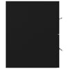 Schwarzer Waschtischunterschrank Sydnee 100x38,5x48cm (Holz)