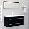 Schwarzer Waschtischunterschrank Sydnee 100x38,5x48cm (Holz)