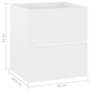 Waschtischunterschrank Portaru 41x38,5x45cm Weiß (Holz)