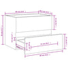 Waschtischunterschrank Portaru 60x38x45cm (Holz)