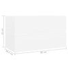 Weißer Waschbeckenunterschrank Portaru 80x38,5x45cm (Holz)