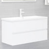 Weißer Waschtischunterschrank Portaru 90x38,5x45cm (Holz)