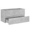 Betongrauer Waschtischunterschrank Patriciu 90x38,5x45cm (Holz)