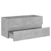 Portaru Unterschrank Betongrau 100x38,5x45cm (Holz)