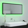 Schwarzer LED-Badezimmerspiegel Destiny 100x8,5x37cm (Acryl)