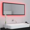 Schwarzer LED-Badezimmerspiegel Destiny 100x8,5x37cm (Acryl)