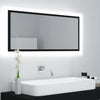 Schwarzer LED-Badezimmerspiegel Destiny 100x8,5x37cm (Acryl)