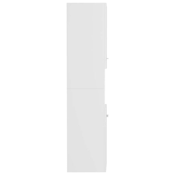 Schwarzer Badezimmerschrank Anghil 30x30x130cm (Holz)