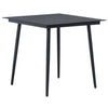 Schwarze Essgruppe Bretotean, 3-teilig (PVC-Rattan)