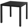 Schwarzes Garten-Essgruppe Ludmil, 3-teilig (PVC-Rattan)