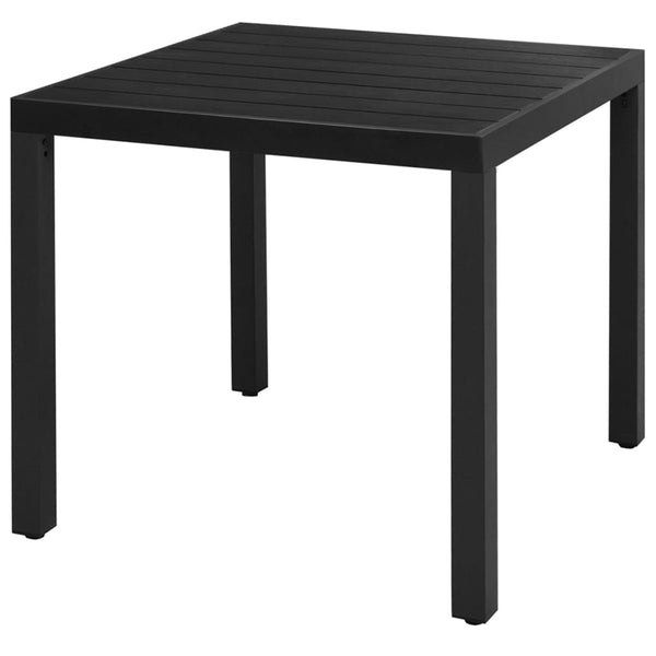 Schwarzes Garten-Essgruppe Ludmil, 3-teilig (PVC-Rattan)