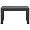 Gartentisch Anthrazit Hildica 58x58x41cm (PP Rattan)