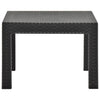 Gartentisch Anthrazit Hildica 58x58x41cm (PP Rattan)